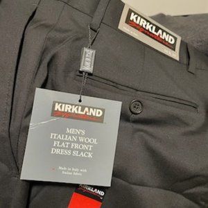 Kirkland Signature Men's Wool Dress Pants / Slacks